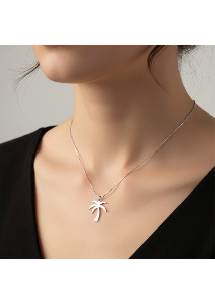 925 Ayar Gümüş Kolye Hurma Ağacı SM152 fiyatları