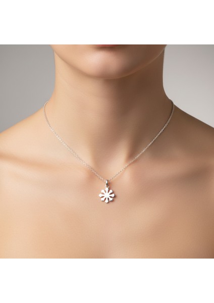 925 Ayar Gümüş Kolye Kar Tanesi SM250 fiyatları