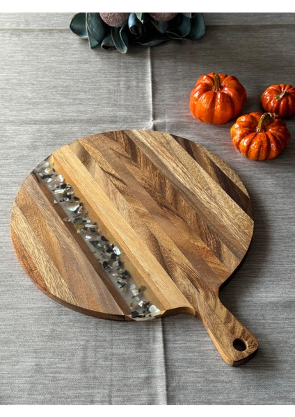 Akasya Büyük Boy Yuvarlak Kesme Tahtası fırsatları