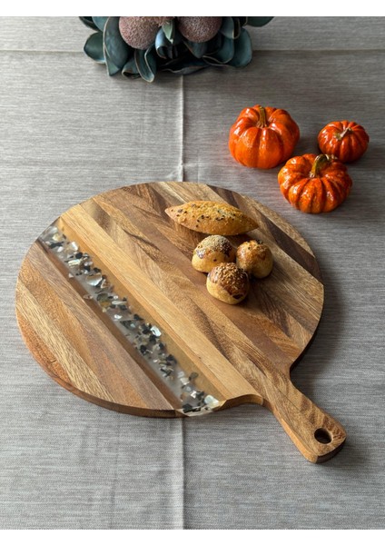 Akasya Büyük Boy Yuvarlak Kesme Tahtası indirimleri