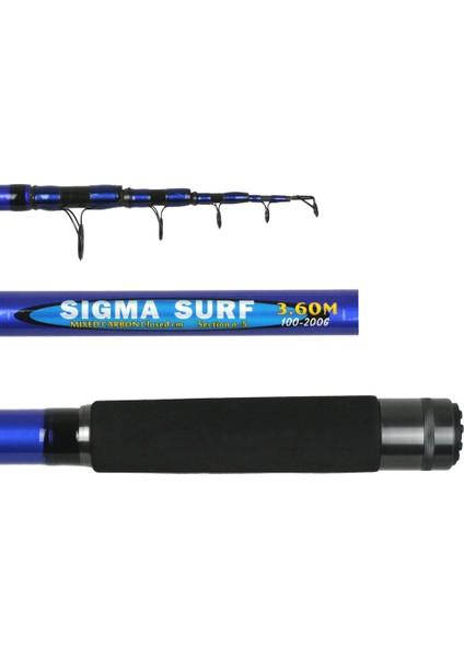 Sigma Surf 100-200GR 360 cm Surf Olta Kamışı Mavi modelleri