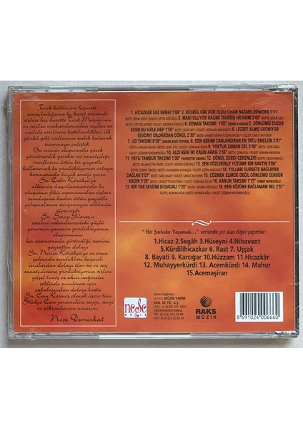 Türk Sanat Müziği Seçmeleri 11 Hicazkar CD (Jelatinli Sıfır Orijinal Dönem Baskı Cd) fiyatları