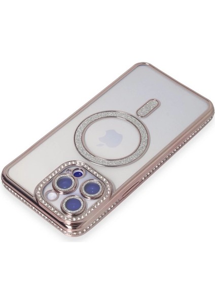 Iphone 15 Pro Max Kılıf Joke Simli Magneticsafe Kılıf - Pembe fiyatları