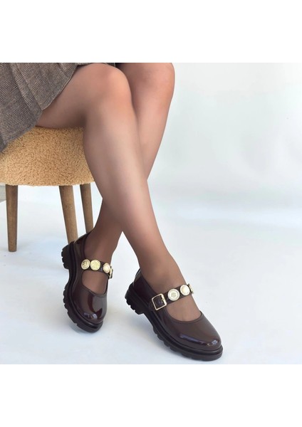 Nrtmsa Okira Kahverengi Rugan Oxford Ayakkabı (Numara: 39) fırsatları