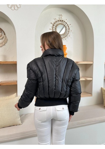 Nrtmsa Puffer Kısa Mont Siyah ST25534 (Beden: Xl) fiyatları