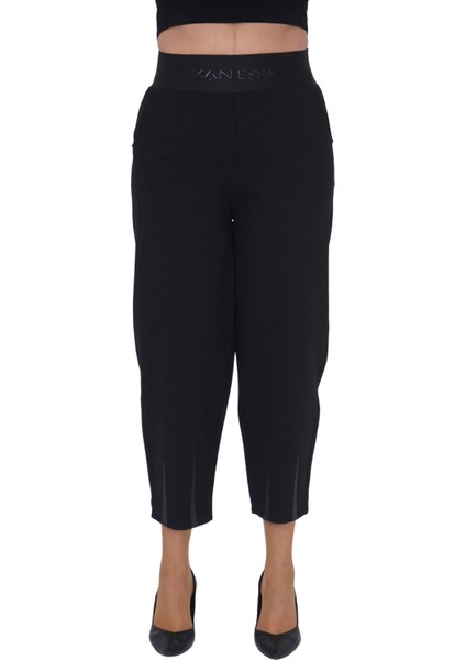 Büyük Beden Lastikli Yüksek Belli Likralı Geniş Kalıp Örme Mom Kadın Pantolon indirimleri