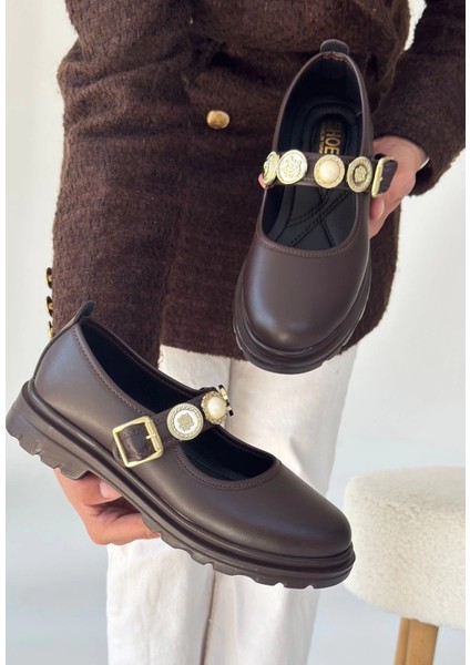 Nrtmsa Okira Kahverengi Cilt Oxford Ayakkabı (Numara: 38) fiyatları