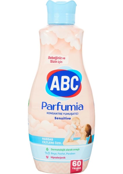 Parfumia Sensitive Konsantre Yumuşatıcı 1440 ml – 60 Yıkama