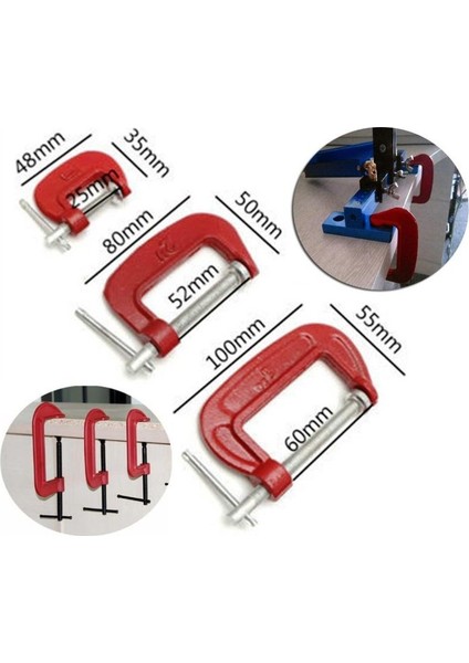 Işkence Seti G Tipi 3lü - Mengene Seti (5358)