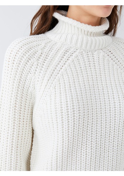 Yeni Sezon Yarım Balıkçı Yaka Oversize Kadın Triko Kazak fırsatları