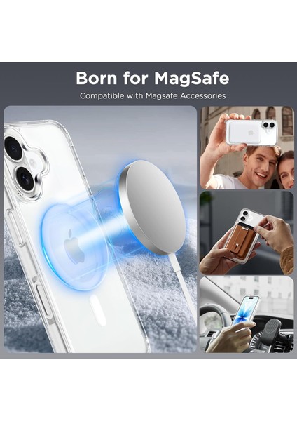 Iphone 17 Uyumlu Kılıf Magsafe Şarj Destekli Yüksek Kamera Çerçeveli Sararmaz Sert Pc Kapak modelleri