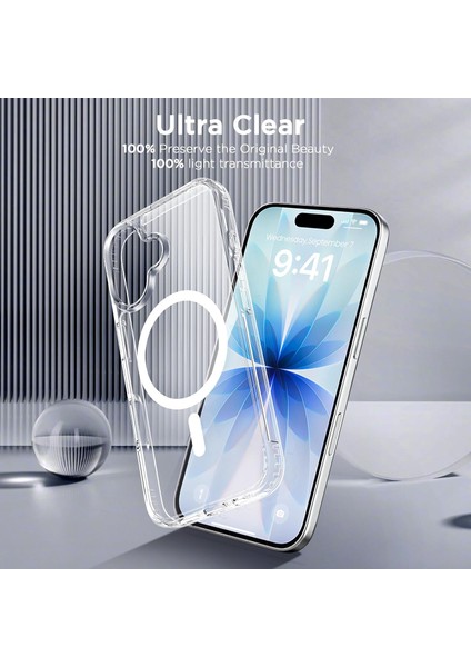 Iphone 17 Uyumlu Kılıf Magsafe Şarj Destekli Yüksek Kamera Çerçeveli Sararmaz Sert Pc Kapak fırsatları