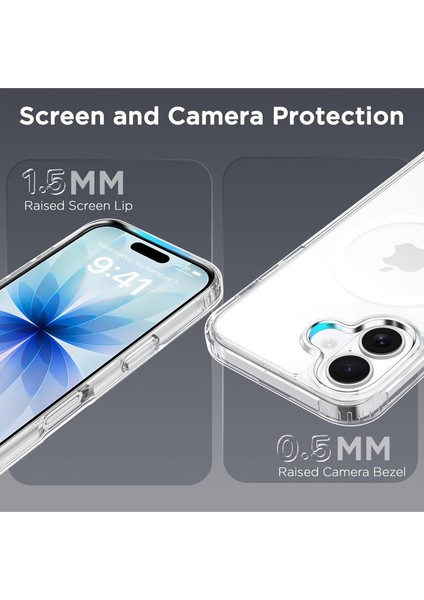 Iphone 17 Uyumlu Kılıf Magsafe Şarj Destekli Yüksek Kamera Çerçeveli Sararmaz Sert Pc Kapak indirimleri