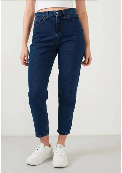 Mom Boyfriend Esnek Yüksek Bel Kadın Kot Pantolon – Rahat Kalıp, Şık Görünüm, Premium Denim Kalitesi