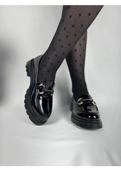 Nrtmsa KB-ZN101 Kuback Kömür Rugan Günlük Kadın Babet (Numara: 37) indirimleri