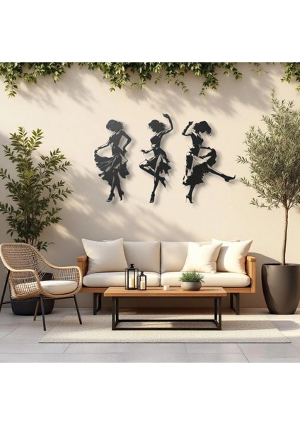 Dans Eden Mutlu Kadın – Metal Duvar Dekoru | Modern Sanat & Estetik Hediye modelleri