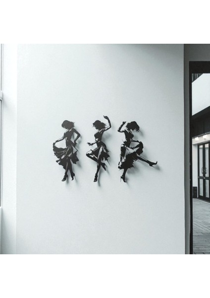 Dans Eden Mutlu Kadın – Metal Duvar Dekoru | Modern Sanat & Estetik Hediye