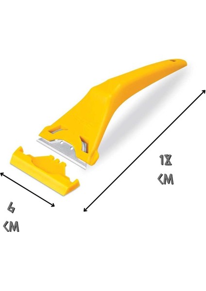 Cam Kazıma Aparatı - Iki Açılı Bileme Çeliği - 60 Mm. fiyatları