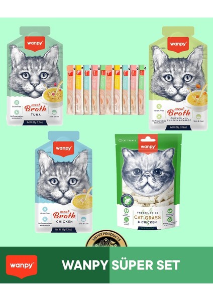 Kedi Maması Wanpy Süper Set