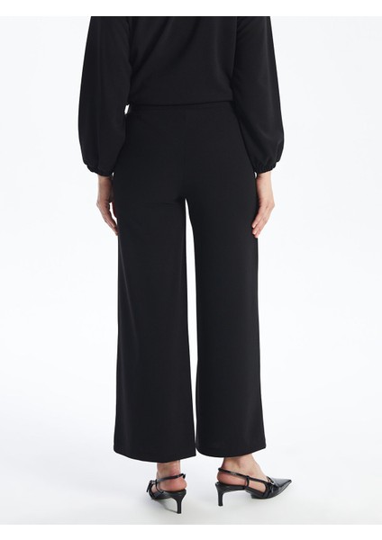 Yeni Sezon Beli Lastikli Düz Geniş Paça Kadın Pantolon indirimleri