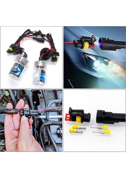 Su Geçirmez Oto Elektrik Soketi 1,2,3,4 Pın 352 Parça Hıd Jst Konnektör Seti modelleri