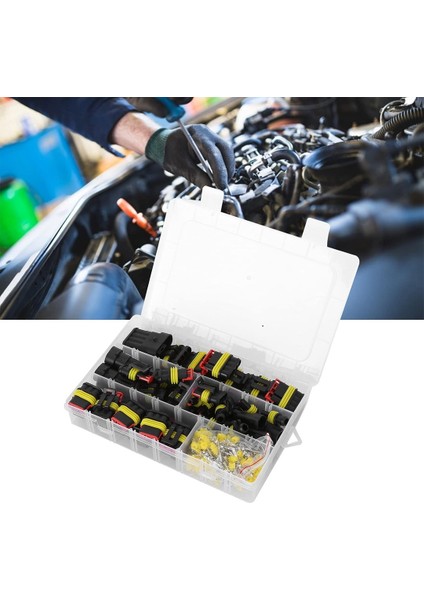 Su Geçirmez Oto Elektrik Soketi 1,2,3,4 Pın 352 Parça Hıd Jst Konnektör Seti fırsatları