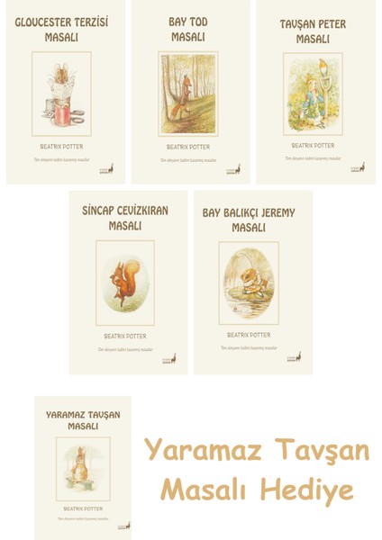 Beatrix Potter 2 - Sincap Cevizkıran Masalı + Beatrix Potter 8 - Bay Balıkçı Jeremy Masalı