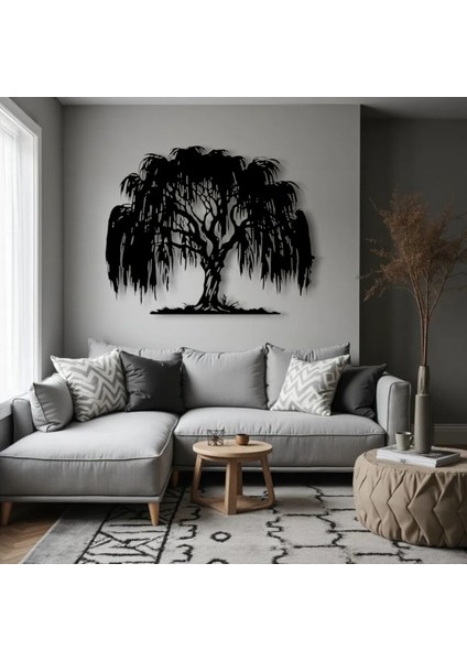 Metal Ağaç Duvar Dekoru – Modern Metal Tablo Ev Ofis Salon Duvar Süsü Dekoratif Tasarım