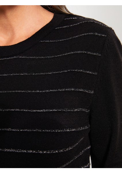 Yeni Sezon Bisiklet Yaka Çizgili Uzun Kollu Kadın Triko Kazak fırsatları