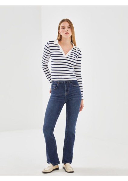 Yeni Sezon Mars Flare Kadın Jean Pantolon