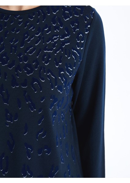 Yeni Sezon Bisiklet Yaka Desenli Uzun Kollu Kadın Bluz fırsatları