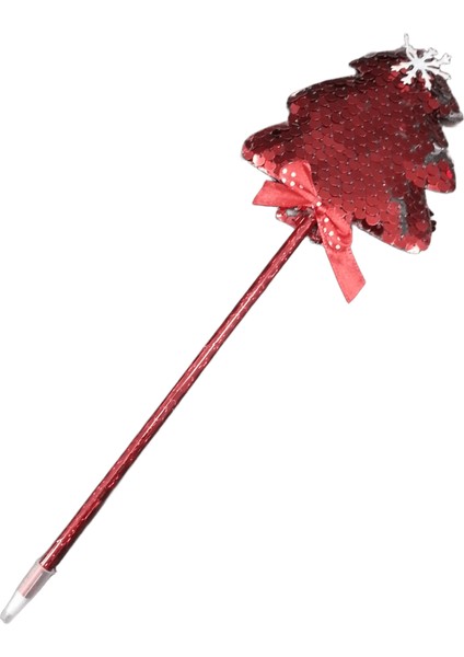 Çam Ağacı Modeli Kalem Yılbaşı Temalı Noel Baba Kardan Adam Figürlü Yılbaşı Tükenmez Kalem