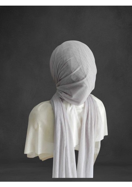 Açık Gri Payetli Hazır Türban Hazır Şal Hazır Duvak fiyatları