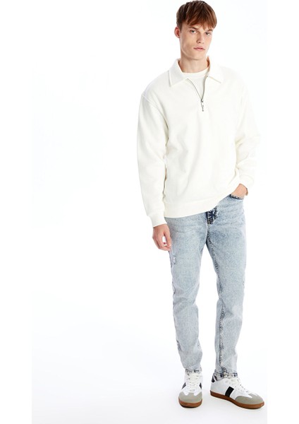 Yeni Sezon Polo Yaka Uzun Kollu Erkek Kalın Sweatshirt fiyatları