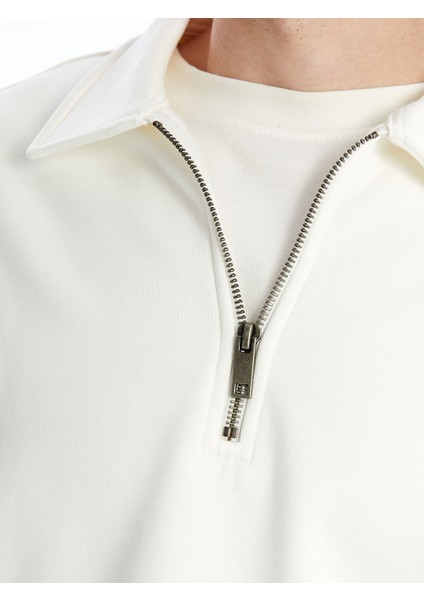 Yeni Sezon Polo Yaka Uzun Kollu Erkek Kalın Sweatshirt modelleri