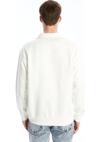 Yeni Sezon Polo Yaka Uzun Kollu Erkek Kalın Sweatshirt fırsatları