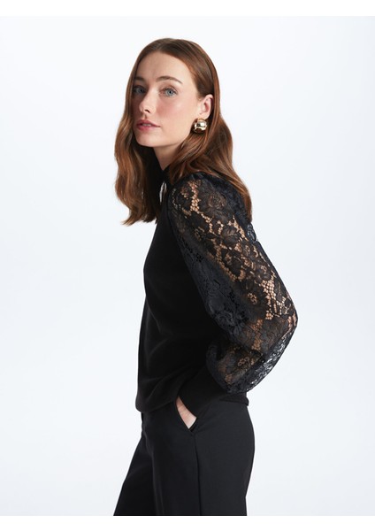 Yeni Sezon Yarım Balıkçı Yaka Kendinden Desenli Uzun Kollu Kadın Triko Kazak modelleri