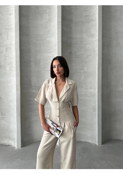 Lvsqvr Uzun Keten Tulum S255059 Bej (Beden: M) fırsatları