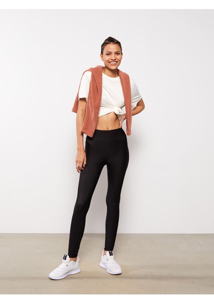 Yeni Sezon Kadın Beli Lastikli Düz Tayt fiyatları