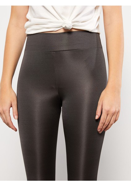 Yeni Sezon Kadın Beli Lastikli Düz Tayt modelleri