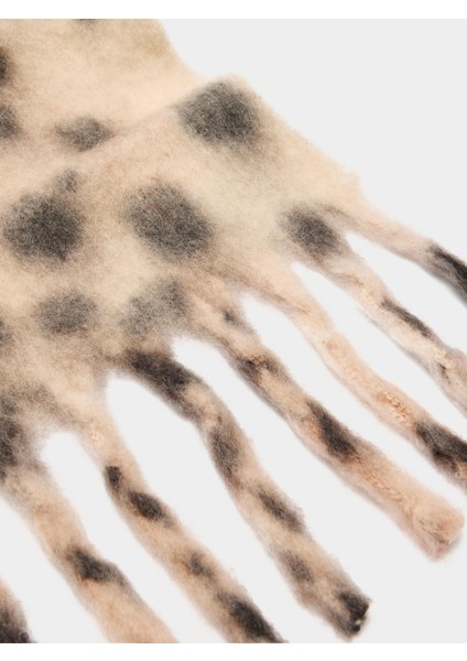 Püsküllü Baskılı Şal modelleri