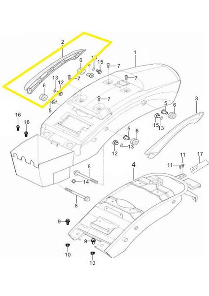 GV650 Arka Çamurluk Yan Çıta Sağ fiyatları