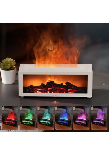 Şömine Alev Efektli Oda Nemlendirici – Ultra Sessiz Hava Nemlendirici, LED Aydınlatma, Dekoratif Alev Gösterisi modelleri