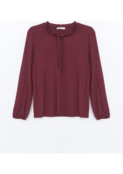 Yeni Sezon Bağlamalı Yaka Kadın Bluz indirimleri