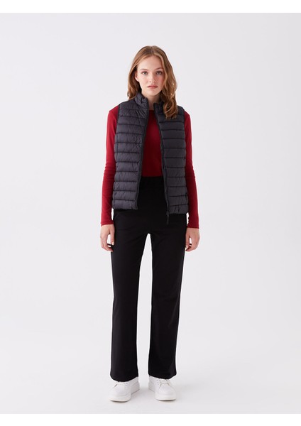 Yeni Sezon Kadın Dik Yaka Düz Şişme Yelek modelleri