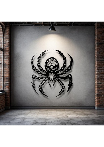 Örümcek Figürlü Metal Duvar Dekoru – Güç ve Gizemin Sembolü