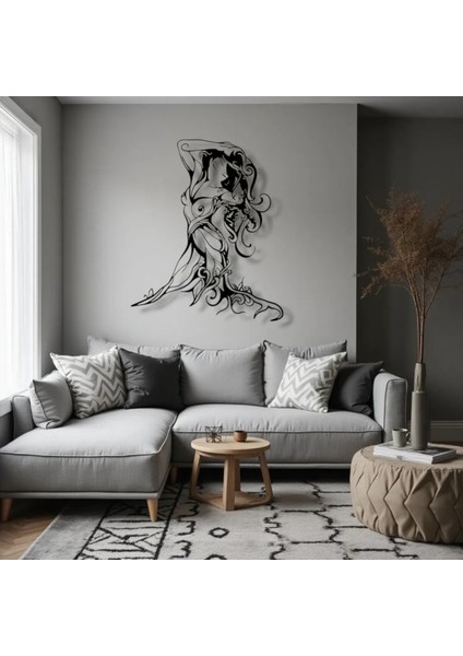 Doğa ile Bütünleşen Kadın Metal Duvar Dekoru – Estetik ve Zarafetin Buluşması fiyatları