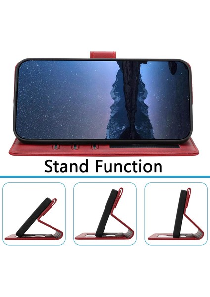 Xiaomi Redmi Note 14 Pro 4g Için Kılıf Deri Görünüm Kapaklı Kartlıklı Stand Kamera Koruyuculu Kapak modelleri