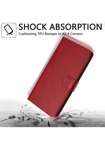 Xiaomi Redmi Note 14 Pro 4g Için Kılıf Deri Görünüm Kapaklı Kartlıklı Stand Kamera Koruyuculu Kapak indirimleri