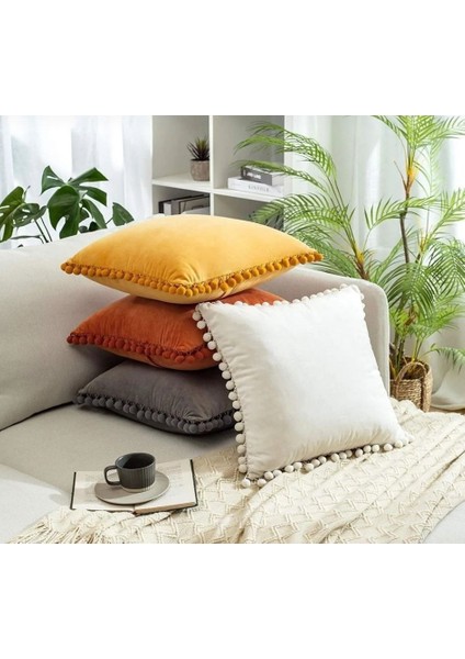 2'li Ponponlu Kırlent Kılıf Seti 40 x 40 fiyatları